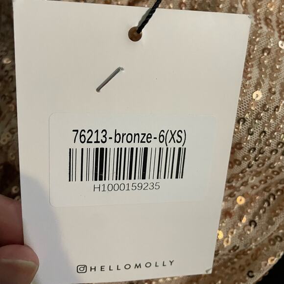 Hello Molly sequin mini dress gold - Picture 7 of 10
